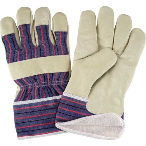 Comfort Winter-Lined Work Gloves, Large, Grain Pigskin Palm, Cotton Fleece Inner Lining Equipment World