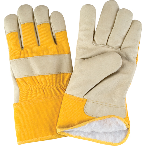 Winter-Lined Fitters Gloves, Large, Grain Pigskin Palm, Boa Inner Lining Equipment World