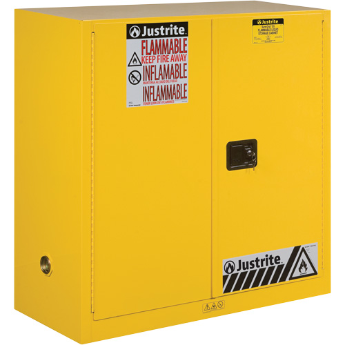 Armoires Sure-Grip EX pour produits inflammables, 30 gal., 2 Porte(s), 43" La x 44" h x 18" p Equipment World