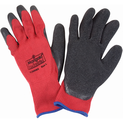 Coated Gloves, 9/Large, Rubber Latex Coating, 10 Gauge, Polyester/Cotton Shell Equipment World