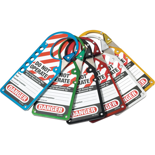 Labeled Snap-on Hasps, Silver Equipment World