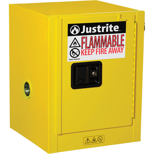 Sure-Grip&reg; EX Countertop Flammable Safety Cabinet, 4 gal., 1 Door, 17" W x 22" H x 17" D Equipment World