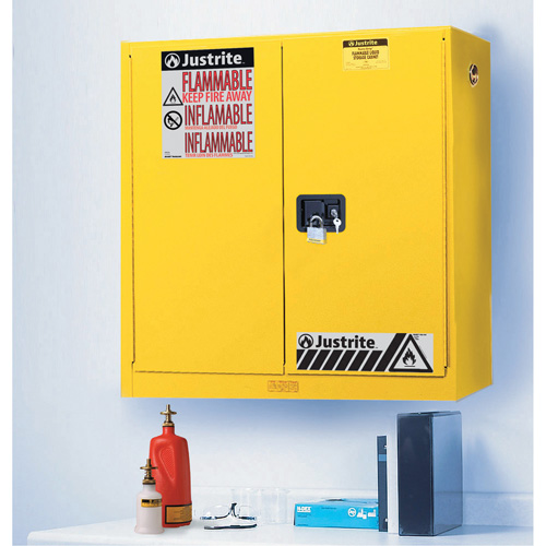 Wall Mount Sure-Grip&reg; Ex Safety Cabinets, 20 gal., 2 Door, 43" W x 44" H x 12" D Equipment World