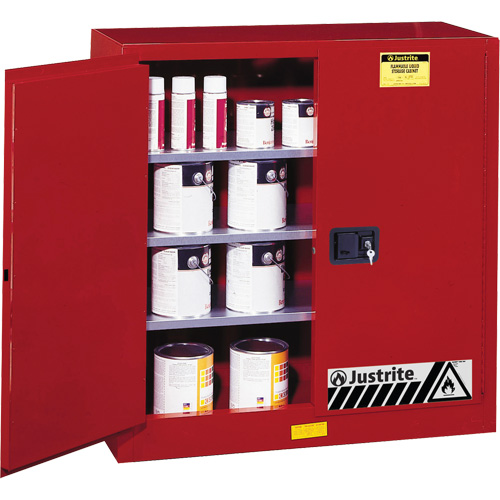 Sure-Grip&reg; EX Combustibles Safety Cabinet for Paint and Ink, 40 gal., 3 Shelves Equipment World