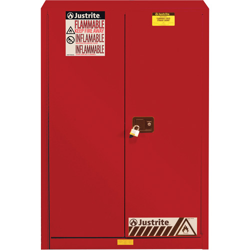 Sure-Grip&reg; EX Combustibles Safety Cabinet for Paint and Ink, 60 gal., 5 Shelves Equipment World