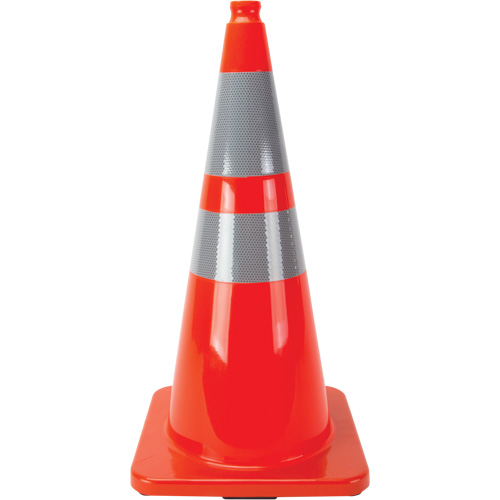 Recessed Cones, 28", Orange, 4" & 6" Reflective Collar(s) Equipment World