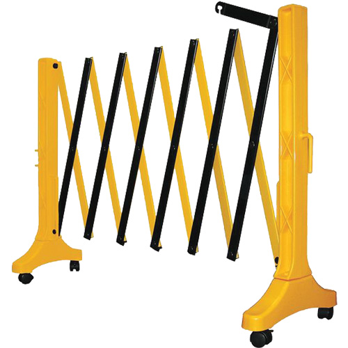 Xpandit Barricade, 36" H x 11.5' L, Black/Yellow Equipment World