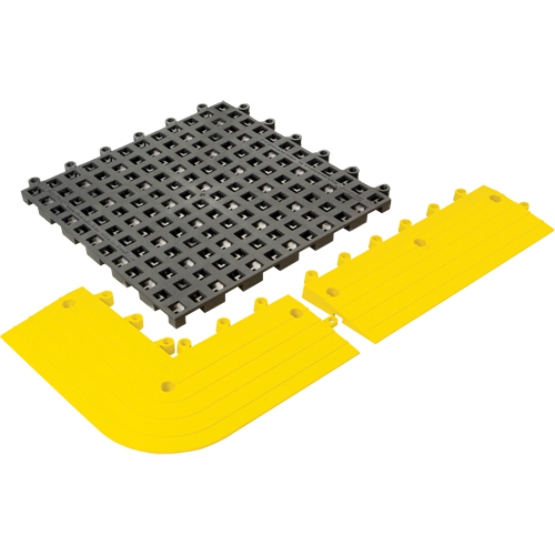 ErgoDeck&reg; General Purpose No. 564 Matting, PVC, 1-1/2' W x 1-1/2' L, 7/8" Thick, Charcoal Equipment World