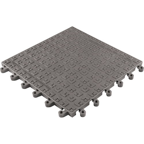 Tapis ErgoDeck Soft No 566, PVC, 1-1/2' la c, 1-1/2' lo, 7/8" &eacute;paisseur, Charbon Equipment World