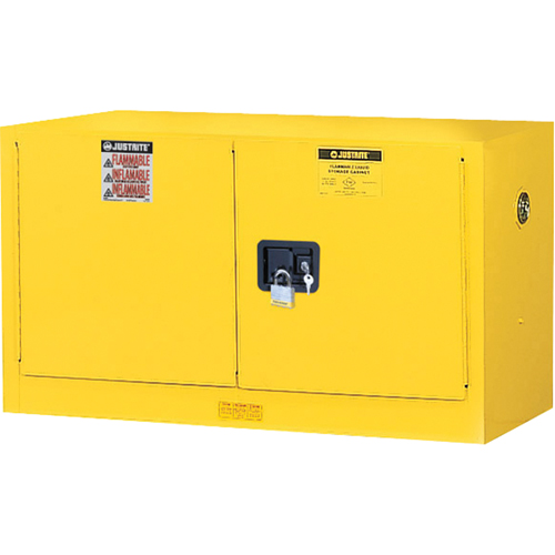 Armoire de s&eacute;curit&eacute; murale pour produits inflammables EX Sure-Grip , 17 gal., 2 Porte(s), 43" La x 24" h x 18" p Equipment World