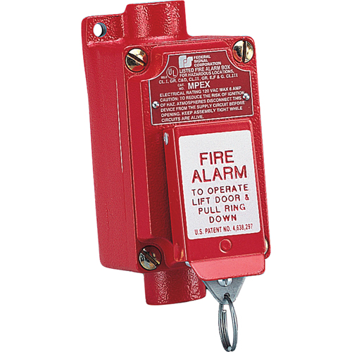 Explosion-proof Fire Alarm Pull Station (mpex) Two-step Operation Prevents Accidental Activation Equipment World