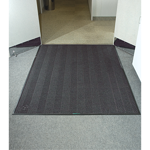 Waterhog&reg; Eco Elite Matting, Wiper/Scraper, 6' x 8' x 3/8", Grey Ash Equipment World
