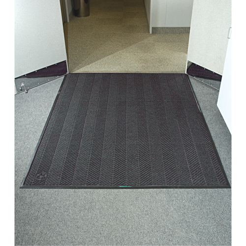 Waterhog&reg; Eco Elite Matting, Wiper/Scraper, 6' x 20' x 3/8", Grey Ash Equipment World