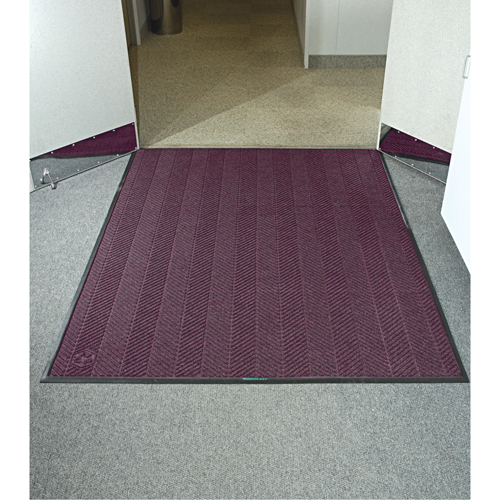 Waterhog&reg; Eco Elite Matting, Wiper/Scraper, 3' x 20' x 3/8", Maroon Equipment World