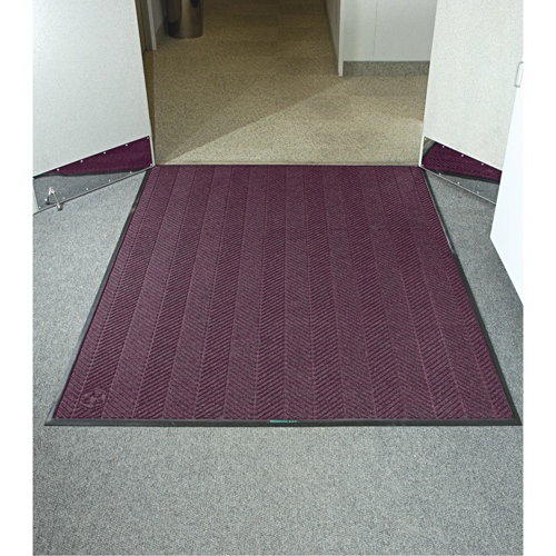 Waterhog&reg; Eco Elite Matting, Wiper/Scraper, 4' x 8' x 3/8", Maroon Equipment World