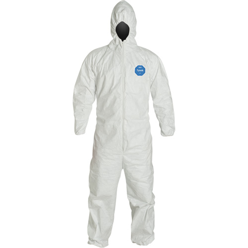 Hooded Coveralls, 3X-Large, White, Tyvek&reg; 400 Equipment World