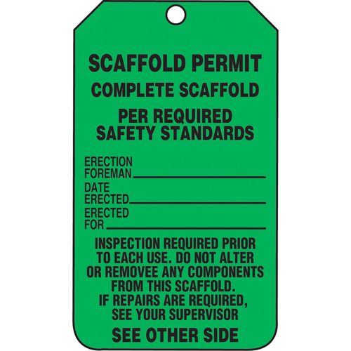 Inspection Tags, Cardstock, 3-1/8" W x 5-7/8" H, English Equipment World