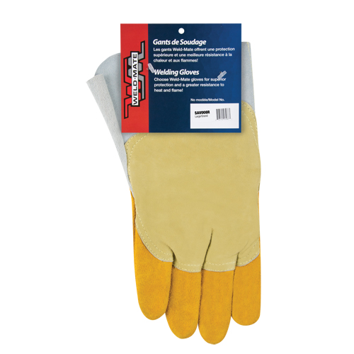 Pipeliner Welding Gloves, Split Cowhide, Size Large Equipment World