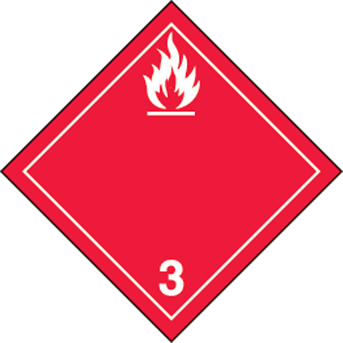 TDG Shipping Labels, Class 3, Flammable Liquids, Vinyl Equipment World