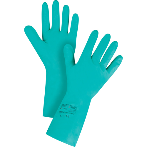 Solvex&reg; 37-145 Gloves, Size Large/9, 13" L, Nitrile, 11-mil Equipment World