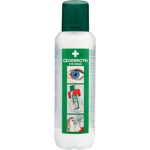 Cederroth Eyewash Solution, Full Bottle, 500 ml Equipment World