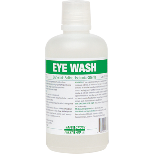 Eyewash Solution, Full Bottle, 1000 ml Equipment World