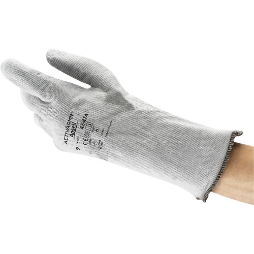 Gants souples Crusader 42-474, Nitrile, T-Grand, Prot&egrave;ge jusqu'&agrave; 400° F (204° C) Equipment World