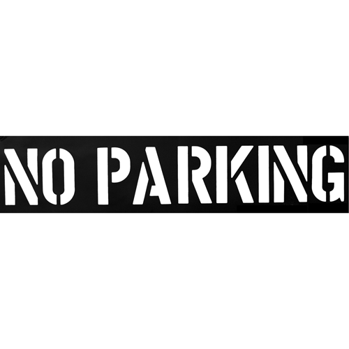 Parking Lot Stencils, English, 12" Equipment World