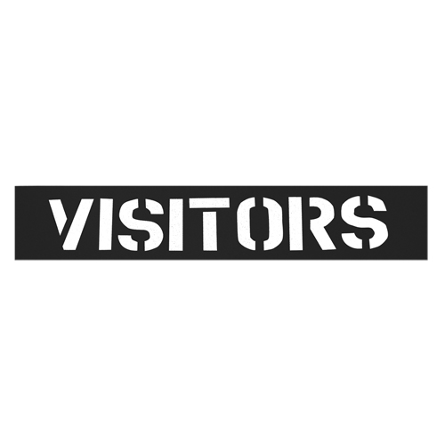 Parking Lot Stencils, English, 12" Equipment World