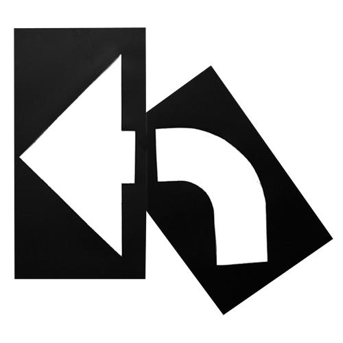 Parking Lot Stencils, English, 8" x 27" Equipment World