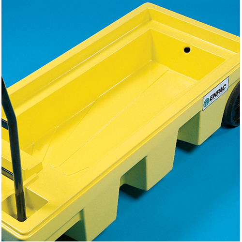 Chariots Poly-Spillcart, 66,5" lo x 29" la x 43,9" h, Cap. de d&eacute;versement 57 gal. US Equipment World