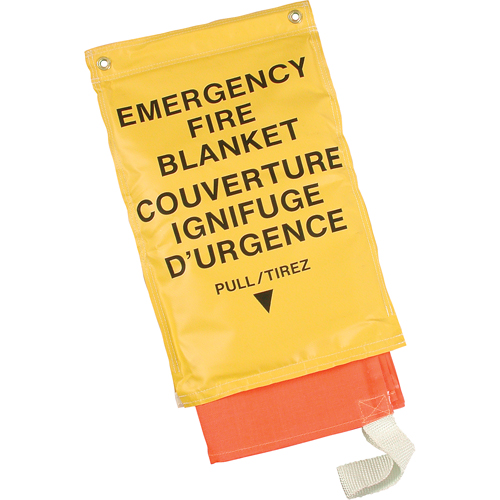 Emergency Fire Blankets, Fibreglass, 72"L x 72"W Equipment World