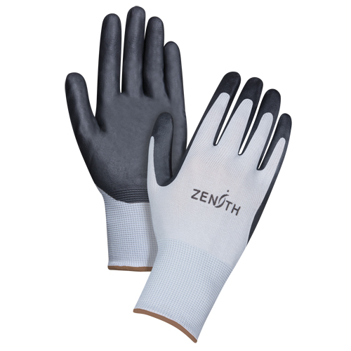 Lightweight Breathable Coated Gloves, 9/Large, Foam Nitrile Coating, 13 Gauge, Polyester Shell Equipment World