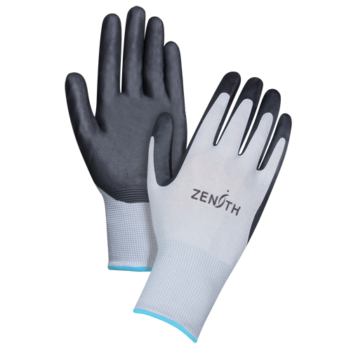 Lightweight Breathable Coated Gloves, 10/X-Large, Foam Nitrile Coating, 13 Gauge, Polyester Shell Equipment World