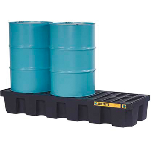 EcoPolyBlend Spill Control Pallets - Without Drain, 75 US gal. Spill Capacity, 73" x 25" x 11.6" Equipment World