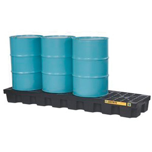 EcoPolyBlend Spill Control Pallets - Without Drain, 75 US gal. Spill Capacity, 97" x 25" x 9" Equipment World