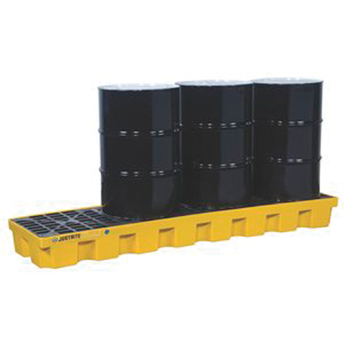 EcoPolyBlend Spill Control Pallets - Without Drain, 75 US gal. Spill Capacity, 97" x 25" x 9" Equipment World