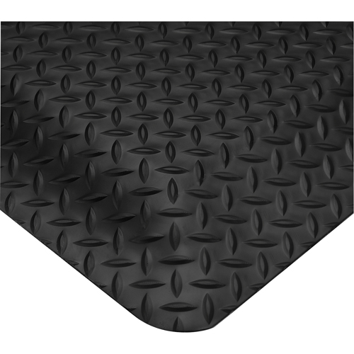 Tapis Smart No 497, Losange, 2' x 3' x 5/8", Noir, PVC Equipment World