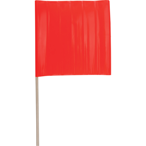 Traffic Safety Flags, Vinyl, With Handle Equipment World