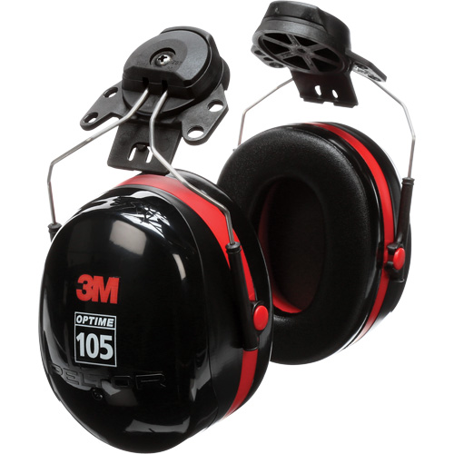 Peltor Optime 105 Series Earmuffs, Cap Mount, 27 NRR dB Equipment World