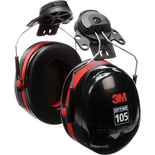 Peltor Optime 105 Series Earmuffs, Cap Mount, 27 NRR dB Equipment World
