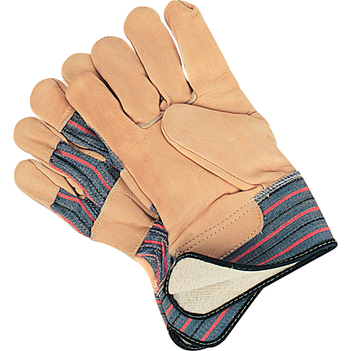 Abrasion-Resistant Winter-Lined Fitters Gloves, Large, Grain Cowhide Palm, Cotton Fleece Inner Lining Equipment World
