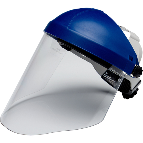 Ratchet Headgear with Faceshield, Polycarbonate, Ratchet Suspension Equipment World