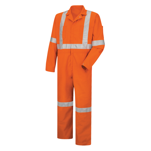 Combinaisons haute visibilit&eacute;, Hommes, Orange, Taille 38 Equipment World