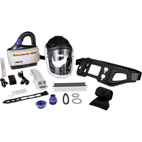 Versaflo Powered Air Purifying Respirator TR-600 Heavy Industrial Kit, Hard Hat & Faceshield, Lithium-Ion Battery Equipment World