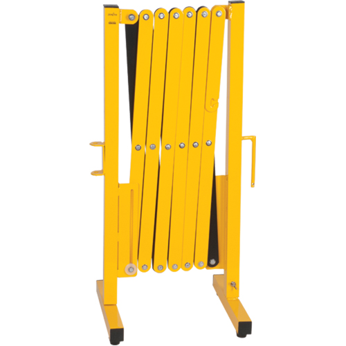 Expandable Barrier, 37" H x 11' L, Black/Yellow Equipment World