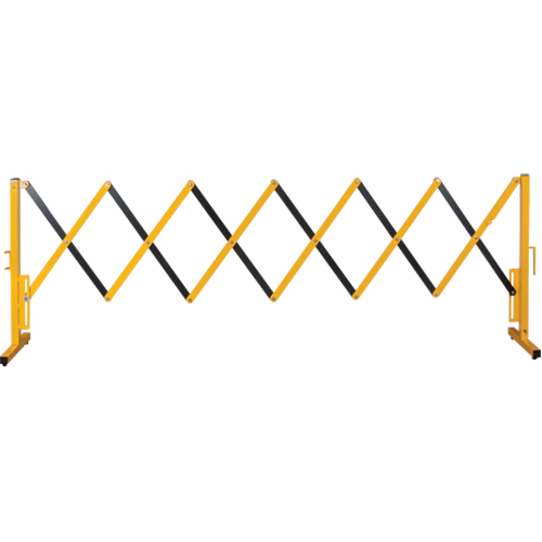Expandable Barrier, 37" H x 11' L, Black/Yellow Equipment World