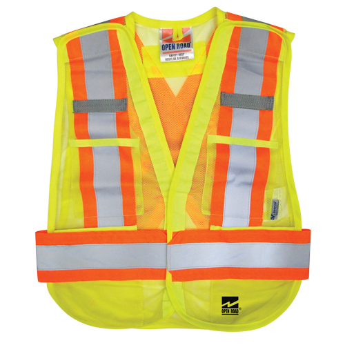 Open Road&reg; Tear Away Vest , High Visibility Lime-Yellow, Polyester Equipment World