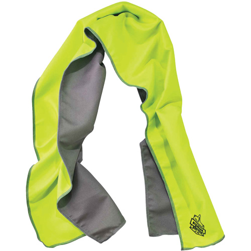 Chill-Its&reg; 6602MF Microfiber Cooling Towel, Hi-Vis Lime Equipment World