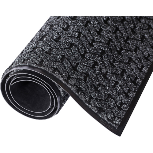Tire-Track Entrance Mat, Wiper/Scraper, 4' x 6' x 3/8", Charcoal Equipment World